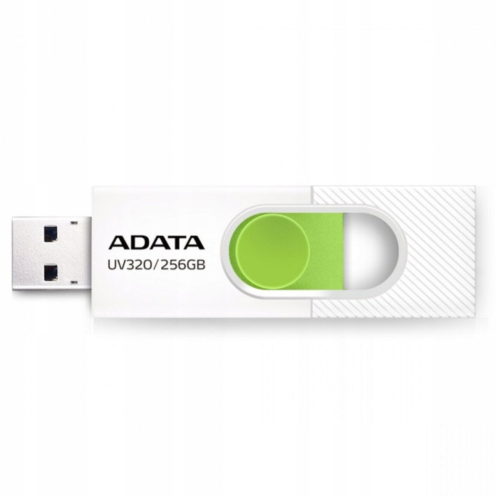 USB флешка Flash Drive A-DATA AUV 320 USB 3.0 256Gb, White / Green