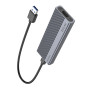 Наружный карман для SSD HOCO HB47 M.2 SSD Enclosure (USB3.1/6Gbps), Metal Gray