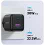 Мережевий зарядний пристрій UGREEN X516 30W, Black