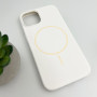 Чехол Cosmic Silicone Case Magnetic для iPhone 14, White