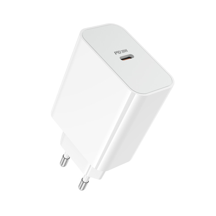 Мережевий зарядний пристрій BOROFONE BA107A PD30W, White