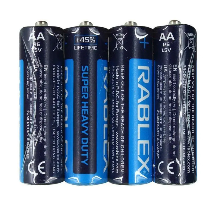 Батарейки Rablex R6 / AA Super Heavy Duty (4шт)