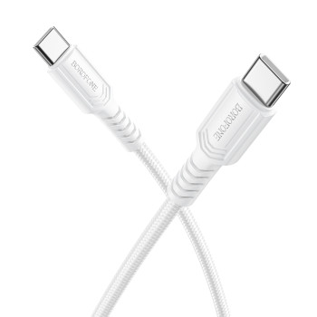 Data - кабель BOROFONE BX116 Type-C to Type-C, White