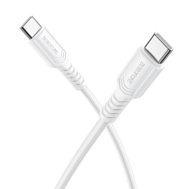 Data - кабель BOROFONE BX116 Type-C to Type-C, White