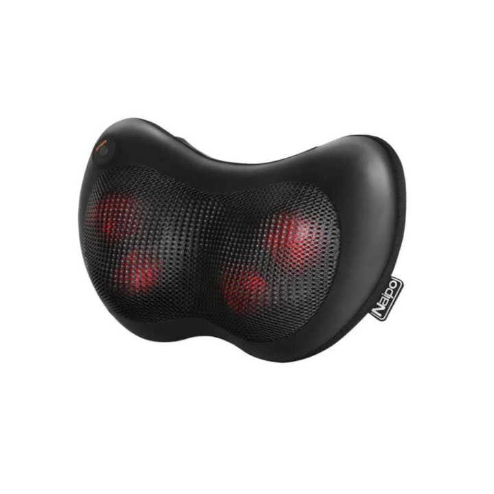 Масажер NAIPO MGP-129A Shiatsu Pillow Massager with Heat for Back and Neck, Black