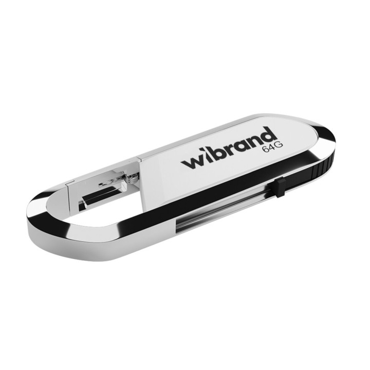 USB - флешка Wibrand USB 2.0 Aligator 64Gb, White