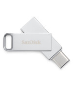 Флешка Flash SanDisk USB 3.1 Ultra Dual Luxe Type-C 64Gb (150 Mb/s), Silver