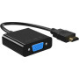 Кабель-переходник ESSAGER Phantom HD Convertor HDMI to VGA, Black