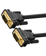 Видео кабель UGREEN VG101 VGA Male to Male Cable 1m, Black