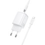 Сетевое зарядное устройство BOROFONE BAS83A PD20W с кабелем USB-C to Lightning, White