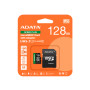 Карта пам'яті microSDXC A-DATA SPEED PLUS 128Gb Class 10 з адаптером SD, Black