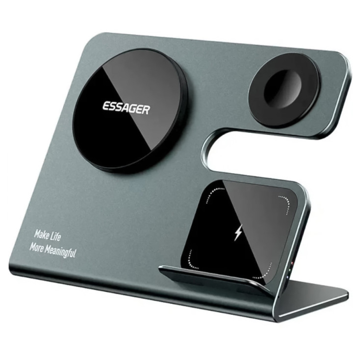 Беспроводное зарядное устройство Essager Ruicheng desktop magnetic 15W, Black