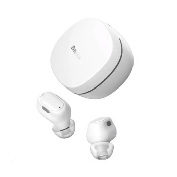 Бездротові Bluetooth навушники Baseus Bowie WM01 300 mAh, White