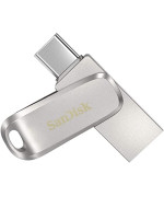Флешка Flash SanDisk USB 3.1 Ultra Dual Luxe Type-C 128Gb (150 Mb/s), Silver