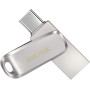 Флешка Flash SanDisk USB 3.1 Ultra Dual Luxe Type-C 128Gb (150 Mb/s), Silver