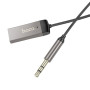 Bluetooth-ресивер HOCO E78 Benefit car AUX BT receiver with cable, Metal Gray