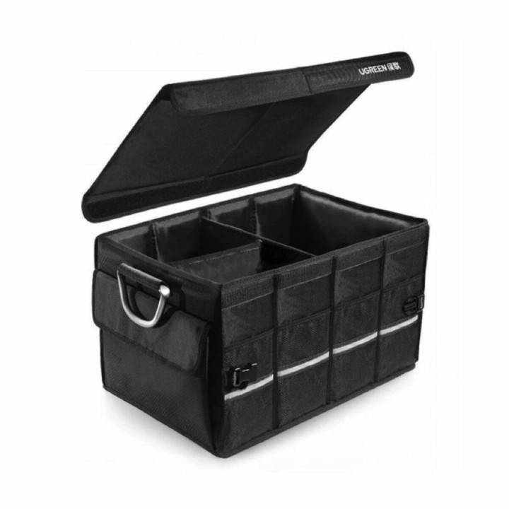 Автомобильный органайзер UGREEN LP256 Car Trunk Organizer 55L Oxford / Aluminium Alloy, Black