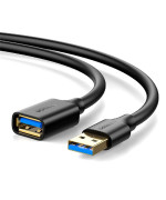 USB - подовжувач UGREEN US129 1m, Black