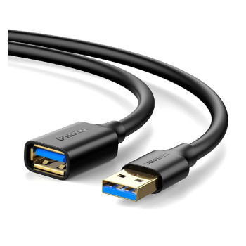 USB - подовжувач UGREEN US129 1m, Black