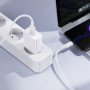 Мережевий зарядний пристрій BOROFONE BA110A з кабелем USB-A to MicroUSB, White