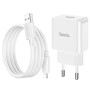 Сетевое зарядное устройство HOCO C106A Leisure single port charger set 10.5W 2.1 A, White