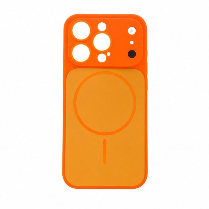 Чехол Silicone MAG COVER для iPhone 15 Pro, Orange