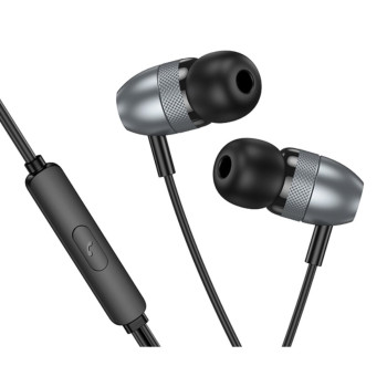 Дротові вакуумні навушники BOROFONE BM95 Type-C 1.2m, Black