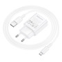 Мережевий зарядний пристрій BOROFONE BA110A з кабелем USB-A to MicroUSB, White