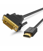 Відео кабель HDMI UGREEN HD106 HDMI to DVI Cable 1m, Black