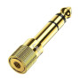 Переходник - адаптер UGREEN 6.5mm Male to 3.5mm Female Adapter, Gold