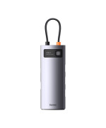 USB - хаб Baseus Metal Gleam Series 4-in-1 Multifunctional Type-C HUB Docking Station, Gray ( WKWG070013 )