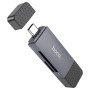 Кардрідер HOCO HB45 2-in-1 USB / Type-C 3.0, Metal gray