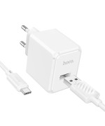 Сетевое зарядное устройство HOCO CS11A с кабелем Type-C, White