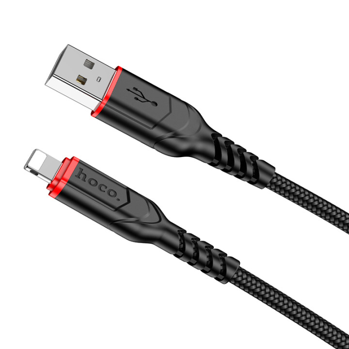 Data - кабель Hoco X59 USB-A - Lightning 2m, Black