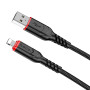 Data - кабель Hoco X59 USB-A - Lightning 2m, Black