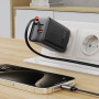 Сетевое зарядное устройство ACEFAST A111 PD67W / QC4.0 with retractable cable, Black