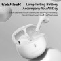Бездротові Bluetooth навушники ESSAGER (color box) 300 mAh, White