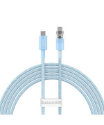 Кабель Baseus Explorer Series Fast Charging with Smart Temperature Control Type-C to Type-C 100W 2m, Galaxy Blue