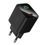Мережевий зарядний пристрій HOCO CS82A PD20W charger with digital display (EU), Black