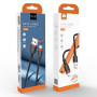 Data-Кабель WUW X203 MicroUSB  2,4A 1m, Black