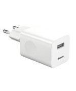 Мережевий зарядний пристрій Baseus Home Charger USB QC3.0 12V / 2A, White