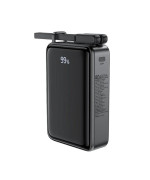 Зовнішній акумулятор Power Bank ACEFAST M14 PD20W Power Bank with cable Type-C 20000mAh, Black