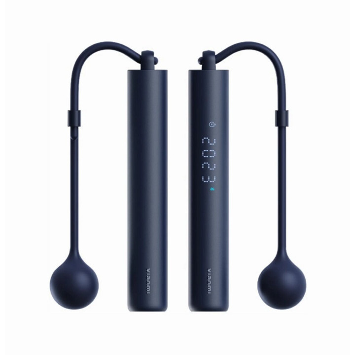 Розумна Bluetooth скакалка Xiaomi Smart Jump Rope з лічильником обертів та стрибків, Black