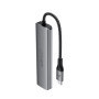 USB-хаб ACEFAST J18 USB-C 6-in-1, Metal Gray