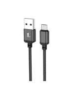 Data - кабель Wibrand Cobra USB-A to microUSB 1m, Black