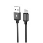 Data - кабель Wibrand Cobra USB-A to microUSB 1m, Black