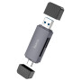 Кардрідер HOCO HB45 2-in-1 USB / Type-C 3.0, Metal gray