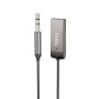 Bluetooth-ресивер HOCO E78 Benefit car AUX BT receiver with cable, Metal Gray