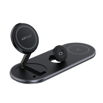 Бездротовий зарядний пристрій ACEFAST E19 Qi2 Desktop 3-in-1 Wireless Charging Holder, Black