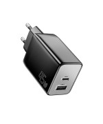 Сетевое зарядное устройство ESSAGER ECT45W Gan USB Type-C 45W, Black